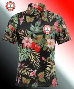 Hawaian Viking Black Polo